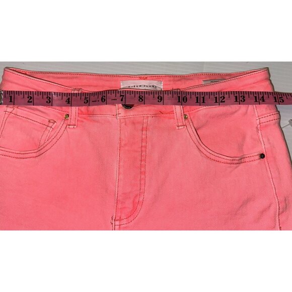Freckled Poppy X RISEN LOS ANGELES Jeans Pants SZ 7 28X32 Pink Tummy Control - Picture 12 of 16